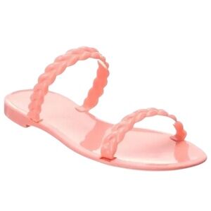 Stuart Weitzman Sawyer Jelly Sandals | Apricot | Size 8 | NWOB Designer